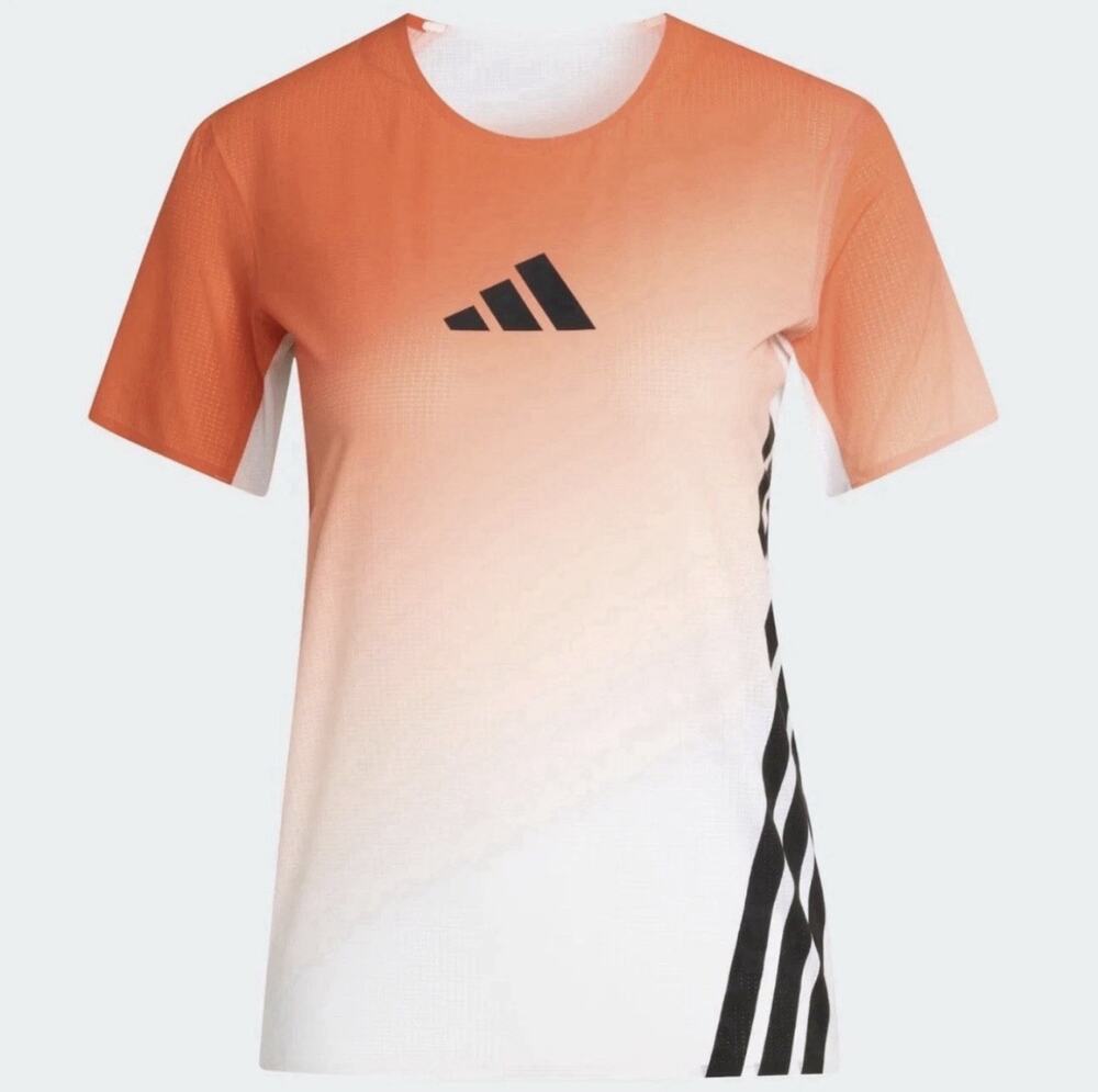 Adidas Terrex Xperior Pro Elite Running Shirt Top Orange Women's Sz Small JV6530